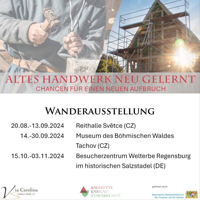 Wanderausstellung: Altes Handwerk neu gelernt - Chancen für einen neuen Aufbruch